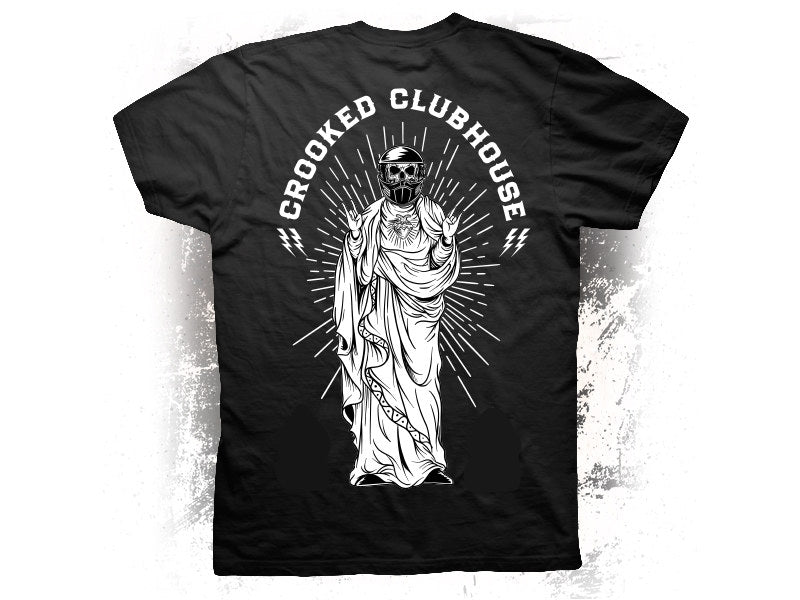 Crooked Clubhouse - Madra Short Sleeve Tee - Black