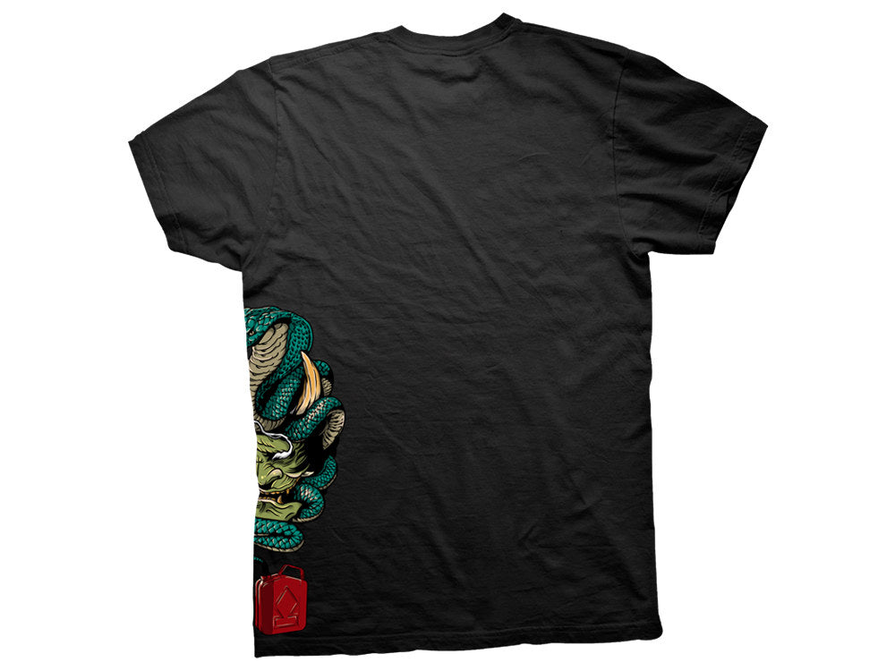 Crooked Clubhouse Black Gassed Short Sleeve Tee