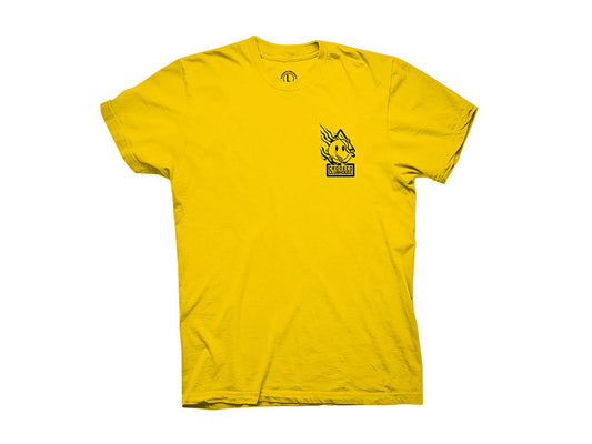 Crooked Clubhouse - Happy Short Sleeve Tee - Yellow