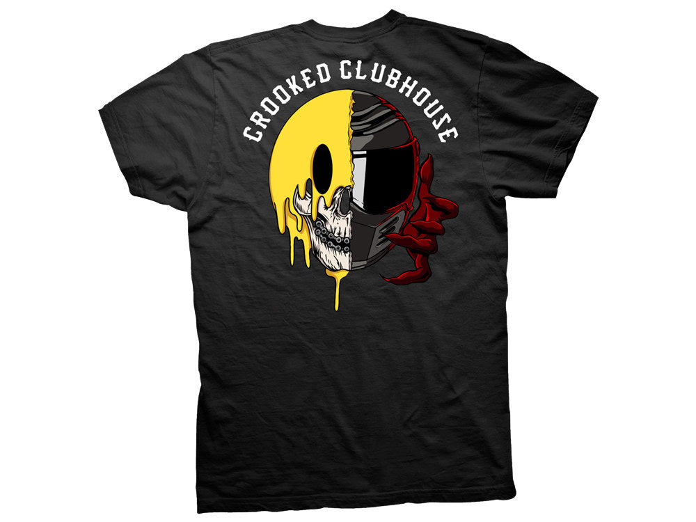 Crooked Clubhouse Black Have A Nice Ride 2 Short Sleeve Tee