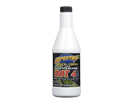 Golden Supreme DOT 4 Brake Fluid 12oz Bottle (355ml) – Spectro Oils