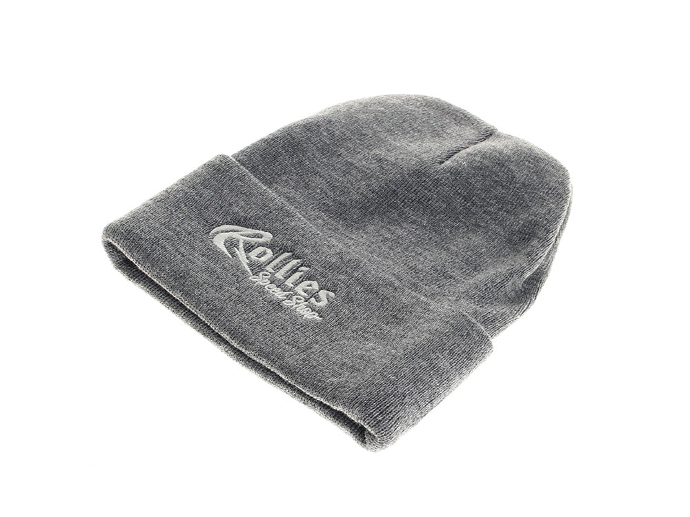 Rollies Beanie with Traditional Logo – Grey