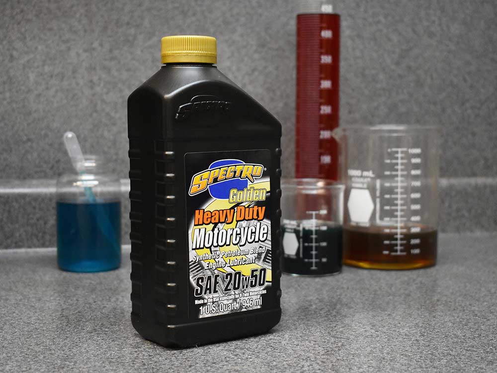 Heavy Duty Golden Semi-Synthetic Engine Oil - 20w50 1 Quart Bottle (946ml) - Fits Big Twin 1984up – Spectro Oils