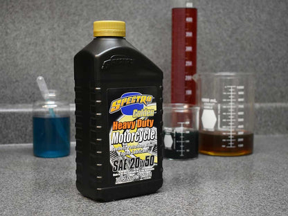 Heavy Duty Golden Semi-Synthetic Engine Oil - 20w50 1 Quart Bottle (946ml) - Fits Big Twin 1984up – Spectro Oils