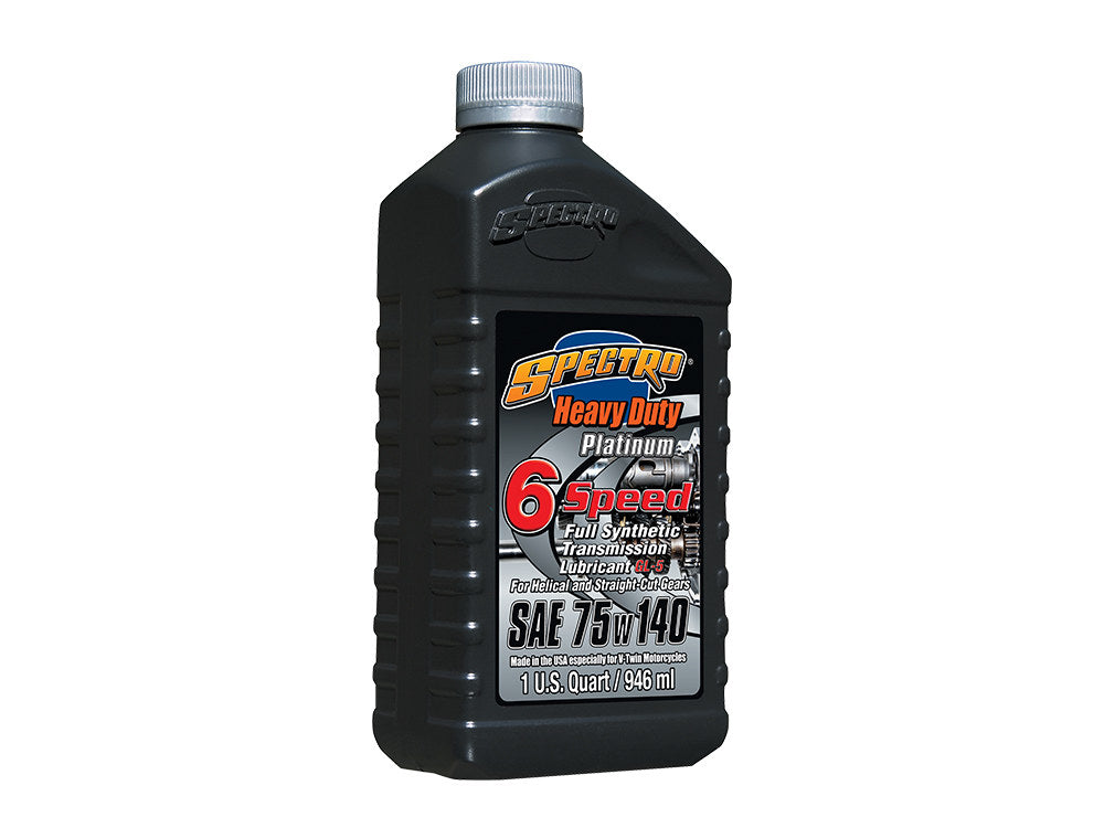Heavy Duty Platinum Full Synthetic 6 Speed Transmission Oil 74w140 1 Quart Bottle (946ml) Fits Big Twin 2006up – Spectro Oils