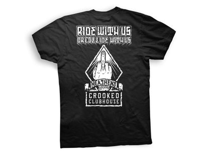 Crooked Clubhouse - F.U. Short Sleeve Tee - Black